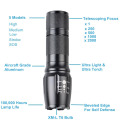 High Power Rechargeable Flashlight